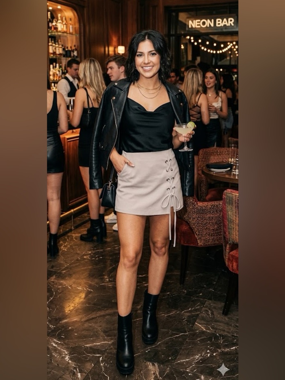 Blue Blush Lilac/Gray Skort Size Medium